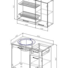 Кухонный гарнитур Вегас 1000 (Стол. 26мм) в Верхней Пышме - verhnyaya-pyshma.mebel24.online | фото 2