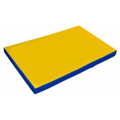 Мат гимнастический 2х1х0,1м цв. синий-желтый в Верхней Пышме - verhnyaya-pyshma.mebel24.online | фото