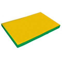 Мат гимнастический 2х1х0,05м цв. зеленый-желтый в Верхней Пышме - verhnyaya-pyshma.mebel24.online | фото 1