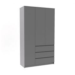 МОРИ МШ 1200.1 Шкаф (графит) в Верхней Пышме - verhnyaya-pyshma.mebel24.online | фото 2