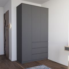 МОРИ МШ 1200.1 Шкаф (графит) в Верхней Пышме - verhnyaya-pyshma.mebel24.online | фото