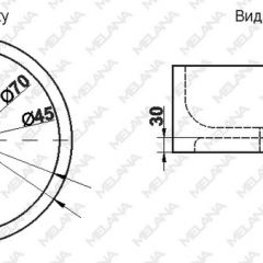 Накладная раковина melana mln-7076b (черная) в Верхней Пышме - verhnyaya-pyshma.mebel24.online | фото 2