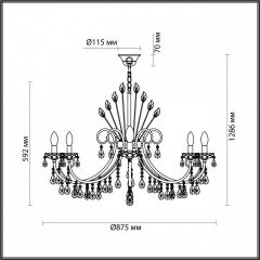 Подвесная люстра Odeon Light Versia 4977/10 в Верхней Пышме - verhnyaya-pyshma.mebel24.online | фото 5