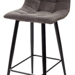 Полубарный стул CHILLI-QB графит #14, велюр / черный каркас (H=66cm) М-City в Верхней Пышме - verhnyaya-pyshma.mebel24.online | фото