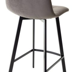 Полубарный стул CHILLI-QB SQUARE графит #14, велюр / черный каркас (H=66cm) М-City в Верхней Пышме - verhnyaya-pyshma.mebel24.online | фото 2