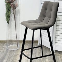 Полубарный стул CHILLI-QB SQUARE графит #14, велюр / черный каркас (H=66cm) М-City в Верхней Пышме - verhnyaya-pyshma.mebel24.online | фото 4