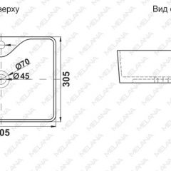 Раковина MELANA MLN-7291X в Верхней Пышме - verhnyaya-pyshma.mebel24.online | фото 2