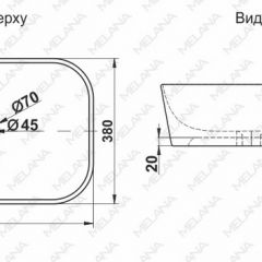 Раковина MELANA MLN-78345 в Верхней Пышме - verhnyaya-pyshma.mebel24.online | фото 2