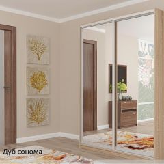 Шкаф №1 1.2-2 Оптима 2400х1204х572 (фасад 2 зеркала) в Верхней Пышме - verhnyaya-pyshma.mebel24.online | фото 3