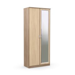 Шкаф 2-х створчатый Дуэт Люкс с зеркалом в Верхней Пышме - verhnyaya-pyshma.mebel24.online | фото 3