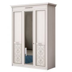 Шкаф 3-дверный со стеклом №453 Адель в Верхней Пышме - verhnyaya-pyshma.mebel24.online | фото 1