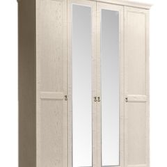 Шкаф 4-х дверный (2 зеркала) для платья и белья Венеция дуб седан (ВНШ1/4) в Верхней Пышме - verhnyaya-pyshma.mebel24.online | фото