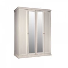 Шкаф 4-х дверный для платья и белья (2 зеркала) Амели штрих-лак (АМШ1/4) в Верхней Пышме - verhnyaya-pyshma.mebel24.online | фото 1