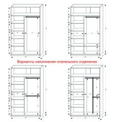 Шкаф-купе 1400 серии SOFT D1+D3+B2+PL1 (2 ящика+1штанга) профиль «Графит» в Верхней Пышме - verhnyaya-pyshma.mebel24.online | фото 7