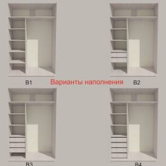 Шкаф-купе 1500 серии SILVER S4+S3Z+B2+PL1 (2 ящика+1 штанга) профиль «Серебро» в Верхней Пышме - verhnyaya-pyshma.mebel24.online | фото 5