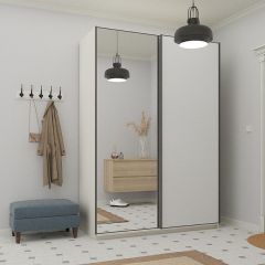 Шкаф-купе 1600 серии SOFT D1+D3+B2+PL1 (2 ящика+1штанга) профиль «Графит» в Верхней Пышме - verhnyaya-pyshma.mebel24.online | фото