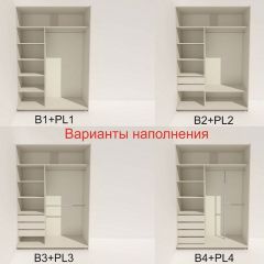 Шкаф-купе 1600 серии SOFT D1+D3+B2+PL1 (2 ящика+1штанга) профиль «Графит» в Верхней Пышме - verhnyaya-pyshma.mebel24.online | фото 5