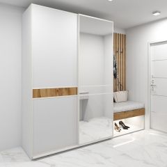 Шкаф-купе 1600 серии SOFT D6+D4+B2+PL2 (2 ящика+1штанга+1 полка) профиль «Капучино» в Верхней Пышме - verhnyaya-pyshma.mebel24.online | фото 5