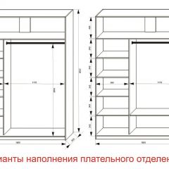 Шкаф-купе 1800 серии SOFT D1+D3+B2+PL1 (2 ящика+1штанга) профиль «Графит» в Верхней Пышме - verhnyaya-pyshma.mebel24.online | фото 6