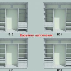 Шкаф-купе 1950 серии SILVER S3+S1+S4 B22+PL3 (по 2 ящика лев/прав+2 штанги) профиль «Серебро» в Верхней Пышме - verhnyaya-pyshma.mebel24.online | фото 5