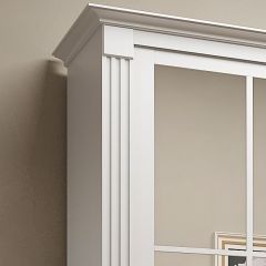 Шкаф-купе 2150 серии NEW CLASSIC K4+K4+K4+B22+PL4(по 2 ящика лев/прав+F обр.штанга) профиль «Капучино» в Верхней Пышме - verhnyaya-pyshma.mebel24.online | фото 4