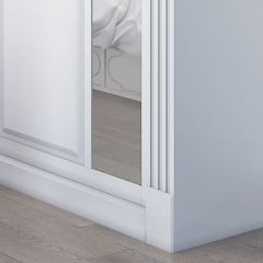 Шкаф-купе 2450 серии NEW CLASSIC K6Z+K1+K6+B22+PL2 (по 2 ящика лев/прав+1 штанга+1 полка) профиль «Капучино» в Верхней Пышме - verhnyaya-pyshma.mebel24.online | фото 5