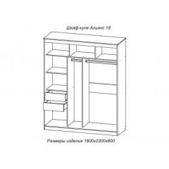 АЛЬЯНС 18 Шкаф-купе + комплект зеркал №4 в Верхней Пышме - verhnyaya-pyshma.mebel24.online | фото 3