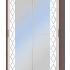 Шкаф-купе Флоренция 1,5 с 2 зеркалами в Верхней Пышме - verhnyaya-pyshma.mebel24.online | фото 2