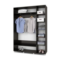 РОЛАНД Шкаф-купе Венге (450*1600) Р461 в Верхней Пышме - verhnyaya-pyshma.mebel24.online | фото 3