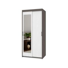 ТОМАС Шкаф-купе с зеркалом Анкор темный/светлый Т22 в Верхней Пышме - verhnyaya-pyshma.mebel24.online | фото