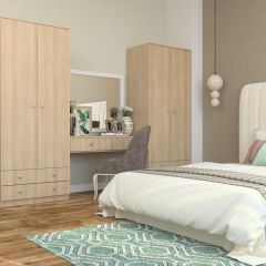 Шкаф Нина (М6) Ясень шимо светлый в Верхней Пышме - verhnyaya-pyshma.mebel24.online | фото