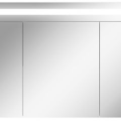 Шкаф-зеркало Аврора 100 с подсветкой LED Домино (DV8012HZ) в Верхней Пышме - verhnyaya-pyshma.mebel24.online | фото