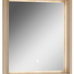 Шкаф-зеркало Nice 60 с подсветкой Домино (DN4706HZ) в Верхней Пышме - verhnyaya-pyshma.mebel24.online | фото