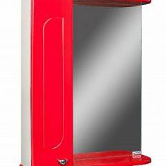 Шкаф-зеркало Радуга Красный 55 левый АЙСБЕРГ (DA1123HZR) в Верхней Пышме - verhnyaya-pyshma.mebel24.online | фото 1