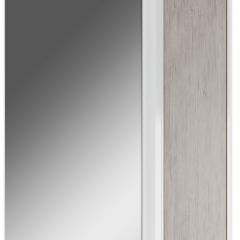Шкаф-зеркало Uno 60 Дуб серый левый/правый Домино (DU1503HZ) в Верхней Пышме - verhnyaya-pyshma.mebel24.online | фото