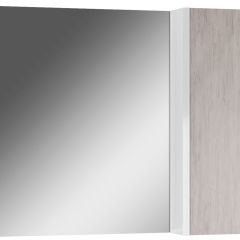 Шкаф-зеркало Uno 80 Дуб серый левый/правый Домино (DU1504HZ) в Верхней Пышме - verhnyaya-pyshma.mebel24.online | фото