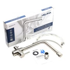 Смеситель д/кухни MELANA-F610304 Stello нерж.сталь, с переключателем на фильтр, однорычажный, сатин в Верхней Пышме - verhnyaya-pyshma.mebel24.online | фото 2