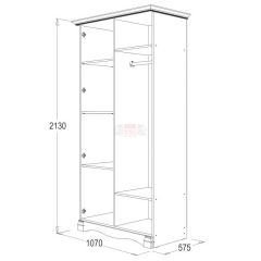 Спальный гарнитур Ольга-1Н (модульная) в Верхней Пышме - verhnyaya-pyshma.mebel24.online | фото 3