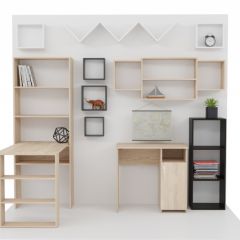 Стеллаж Элемент-1 (дуб сонома) в Верхней Пышме - verhnyaya-pyshma.mebel24.online | фото 4