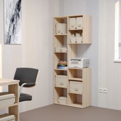 Стеллаж Элемент-2 (дуб сонома) в Верхней Пышме - verhnyaya-pyshma.mebel24.online | фото 3