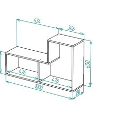 Стеллаж "Тетрис" в Верхней Пышме - verhnyaya-pyshma.mebel24.online | фото 2