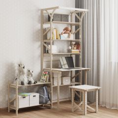 Стеллаж+стол со стойкой Конструктор Арт.СRСт2-1 в Верхней Пышме - verhnyaya-pyshma.mebel24.online | фото 4