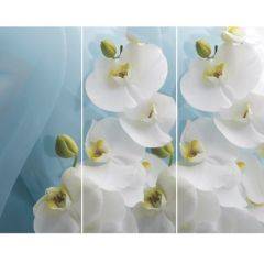 Стол Бостон-3 (Белая Орхидея) 1100/1420*700, опора Брифинг в Верхней Пышме - verhnyaya-pyshma.mebel24.online | фото 2