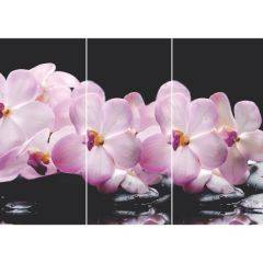 Стол Бостон-3 (Розовая Орхидея) 1100/1420*700, опора Брифинг в Верхней Пышме - verhnyaya-pyshma.mebel24.online | фото 2