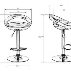 Стул барный DOBRIN DISCO LM-1010 (белый) в Верхней Пышме - verhnyaya-pyshma.mebel24.online | фото 2