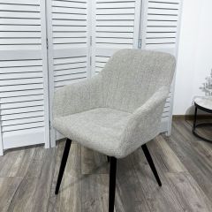 Стул BRANDY WZ2042-19 галечный серый фактурный велюр/ черный каркас М-City в Верхней Пышме - verhnyaya-pyshma.mebel24.online | фото 5