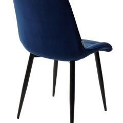 Стул CHIC BLUVEL-86 NAVY BLUE / черный каркас М-City в Верхней Пышме - verhnyaya-pyshma.mebel24.online | фото 3
