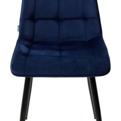 Стул CHIC BLUVEL-86 NAVY BLUE / черный каркас М-City в Верхней Пышме - verhnyaya-pyshma.mebel24.online | фото 4
