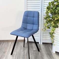 Стул CHILLI-Q SQUARE Oracul 795 Синий, экокожа PU / черный каркас, М-City в Верхней Пышме - verhnyaya-pyshma.mebel24.online | фото 6