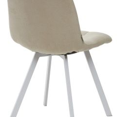 Стул CHILLI SQUARE UF860-01B бежевый, ткань/ белый каркас М-City в Верхней Пышме - verhnyaya-pyshma.mebel24.online | фото 2